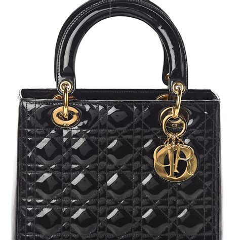 dior technologic black|lady dior medium black.